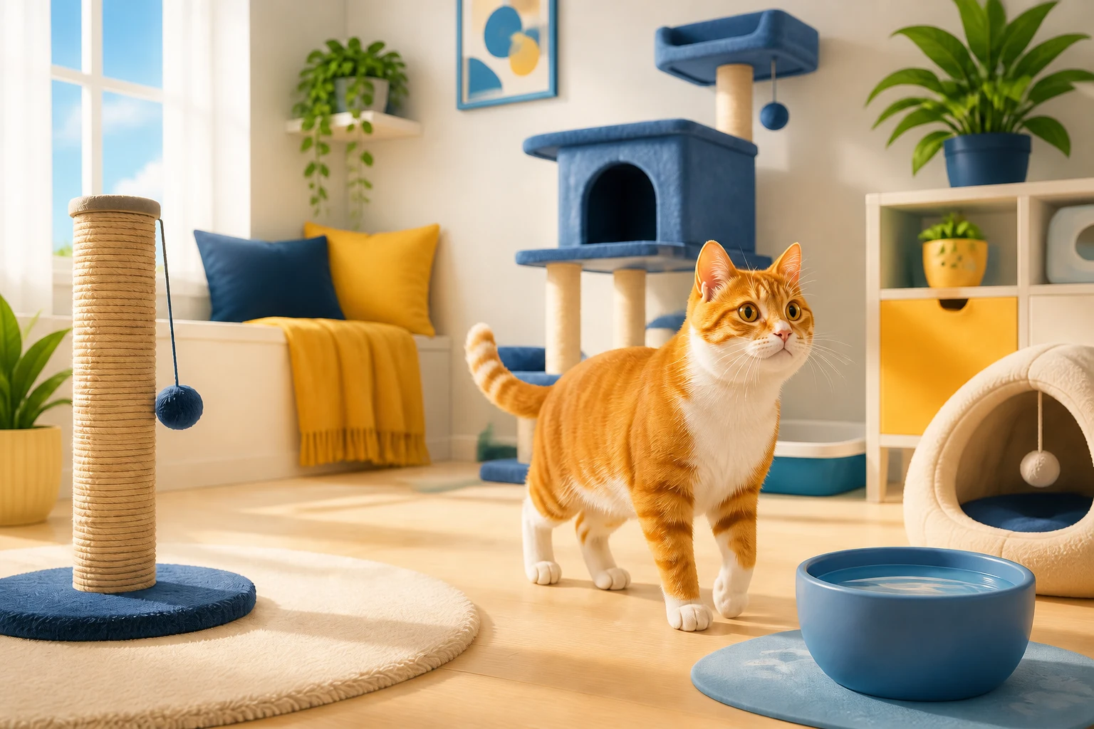Ilustração sobre Sinais de alerta em gatos: quando observar e buscar ajuda