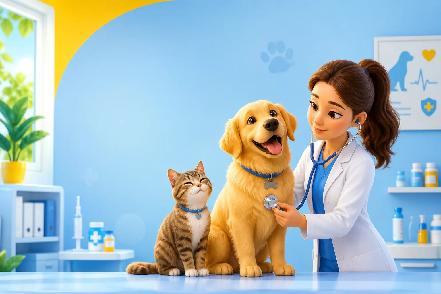 Ilustração sobre Checklist para a primeira consulta veterinária